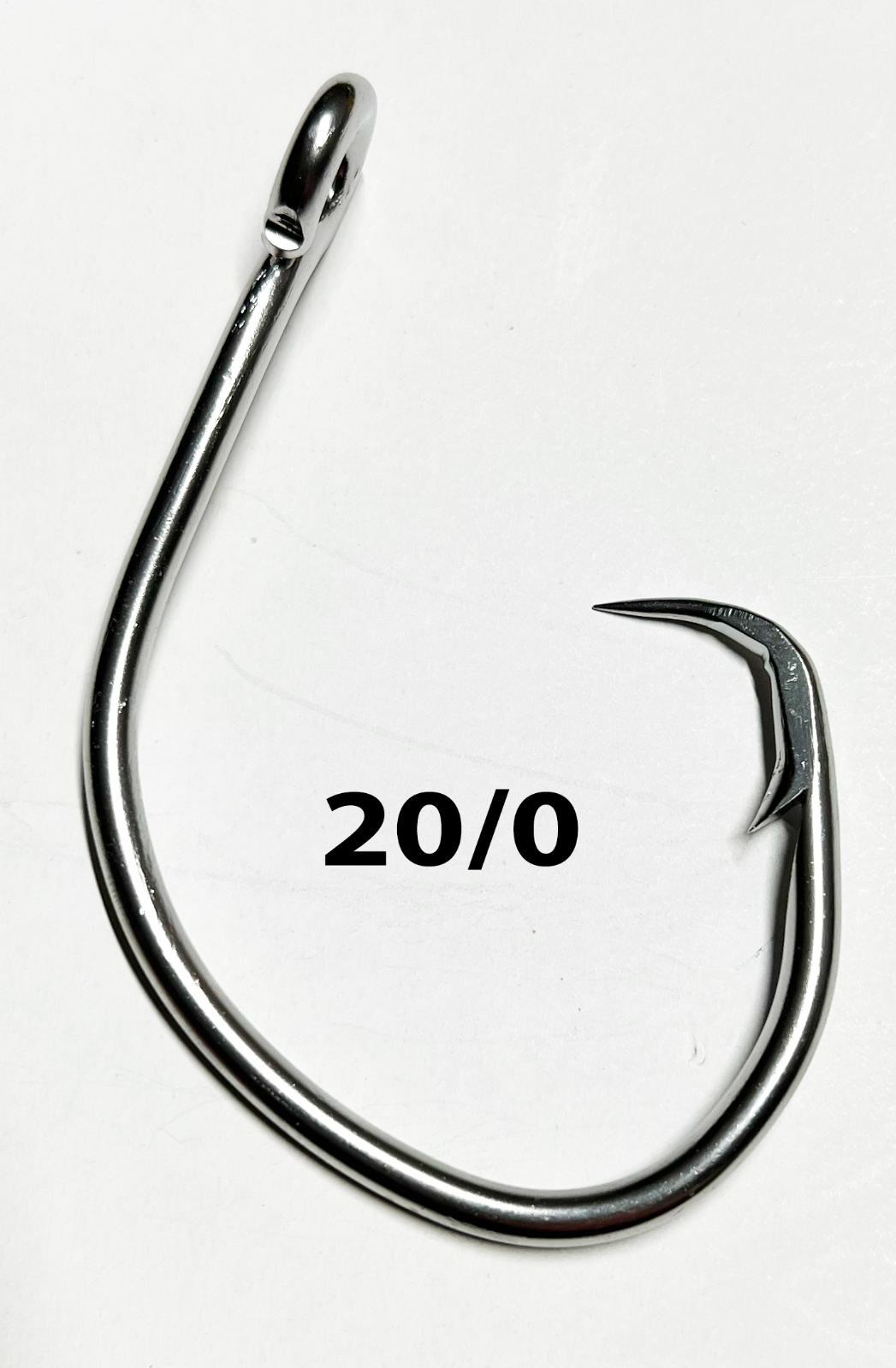 20/0 stainless steel circle hook offset 4.5mm - 10pk