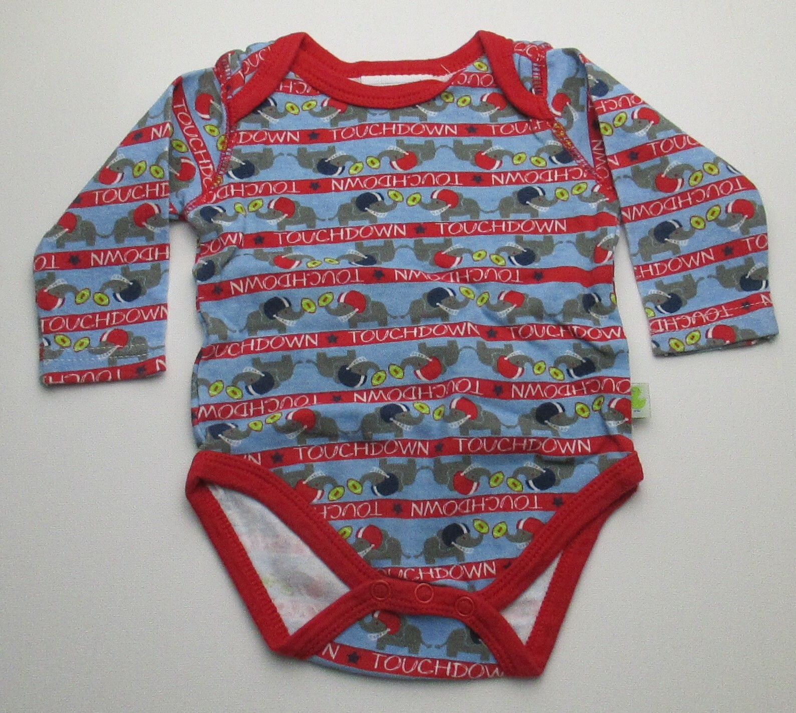 Infant Baby Boys 3-6 months Duck Duck Goose Elephant Football Shirt