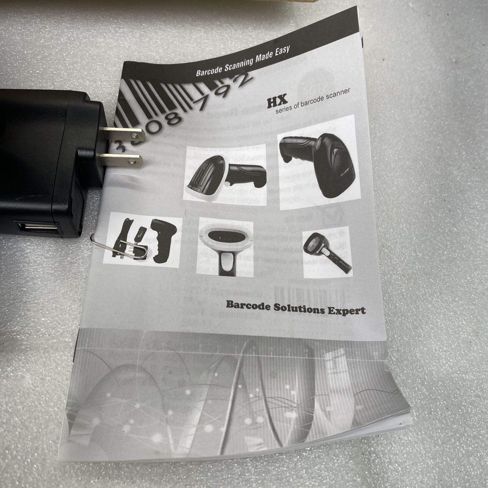 HX-US470 barcode scanner with USB connector