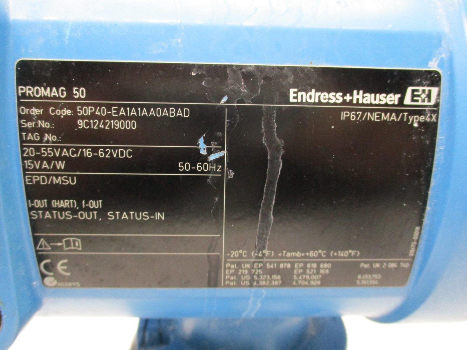 ENDRESS+HAUSER 50P40-EA1A1AA0ABAD UNMP