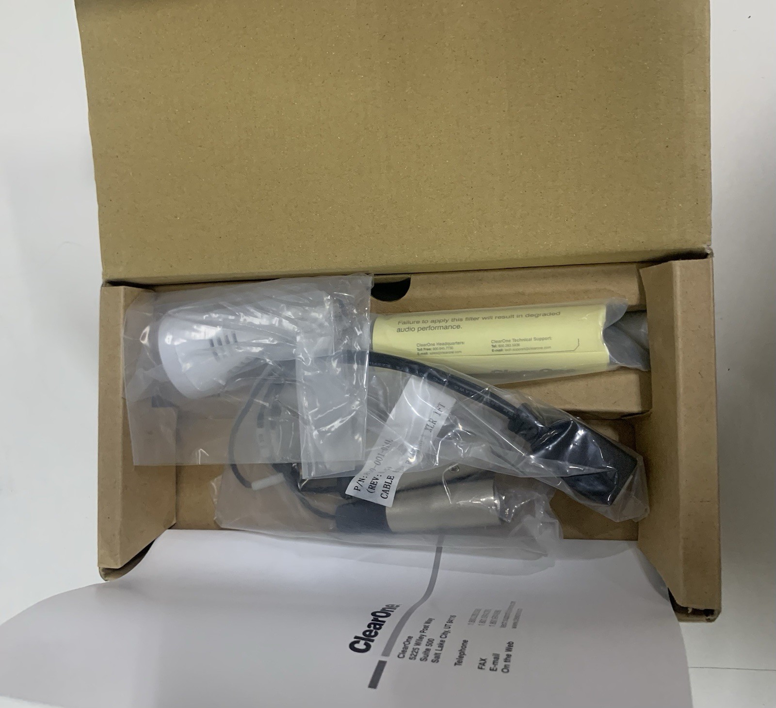 ClearOne Ceiling Microphone Array Kit White MPN (910-001-014-W)