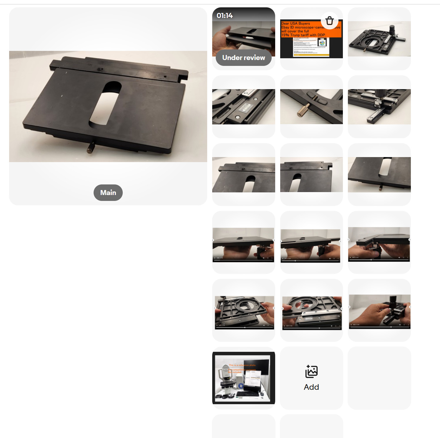 *Excellent* OLYMPUS U-SIC4R2 Microscope XY Stage 35206
