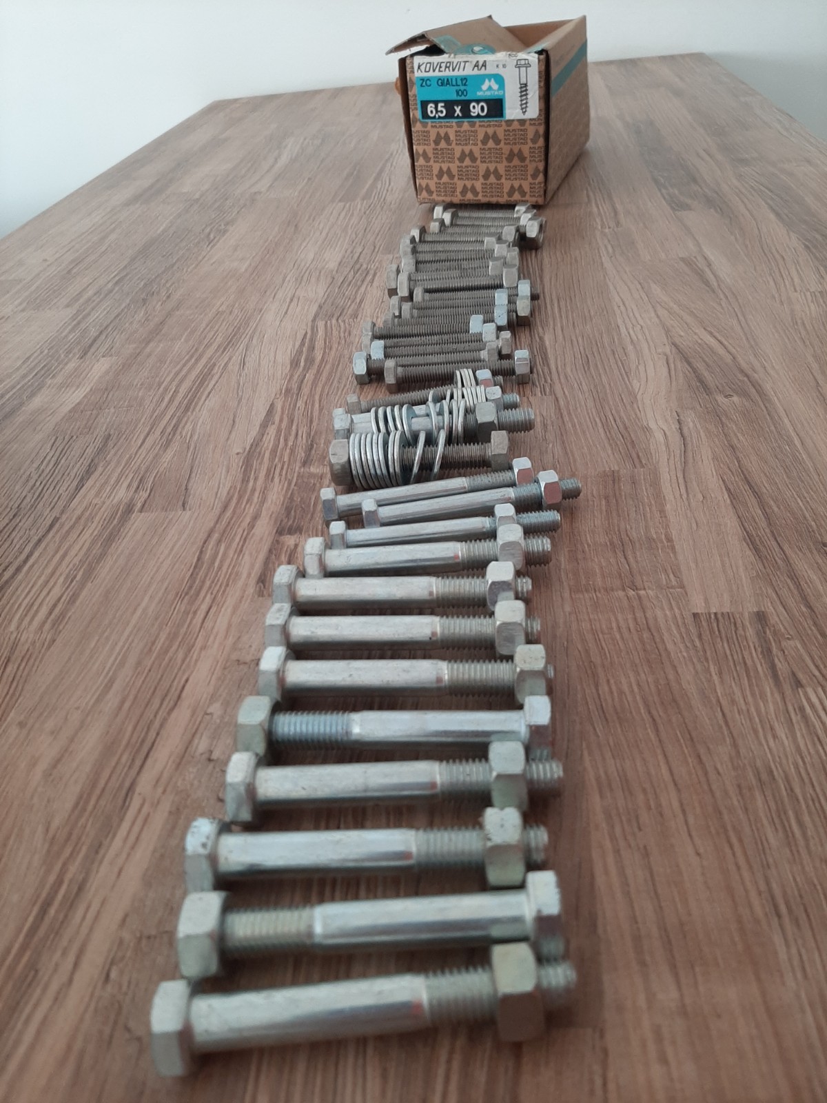Thirty-four bolts