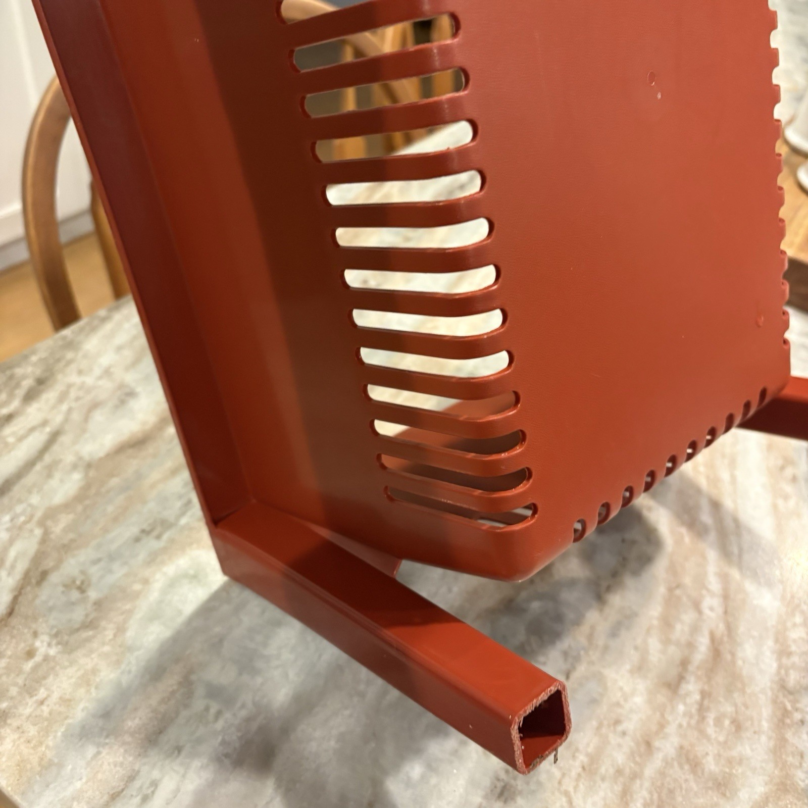 Vintage 1970’s Rubbermaid 3009 Stackable Storage Bin Burnt Orange Organizer