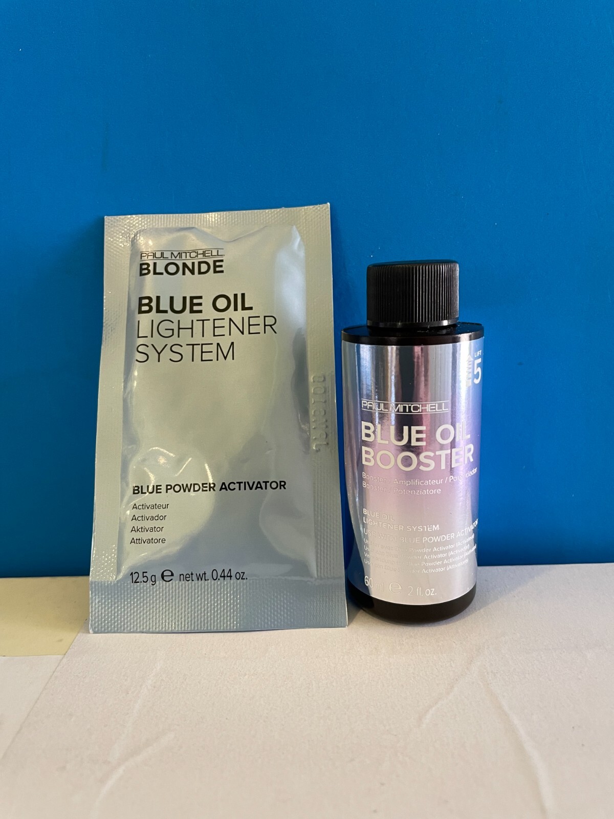 Paul Mitchell Blue Oil Booster & Blue Powder Activator New & Authentic