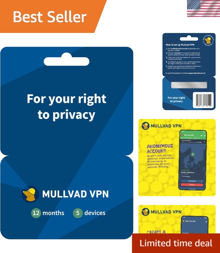 12  for 5 Devices | No-Log Security VPN Service | Protect Your Privacy