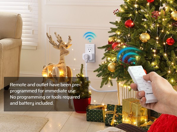 DEWENWILS Indoor Wireless Remote Control Outlet, Remote Light Switch 15A/1875W