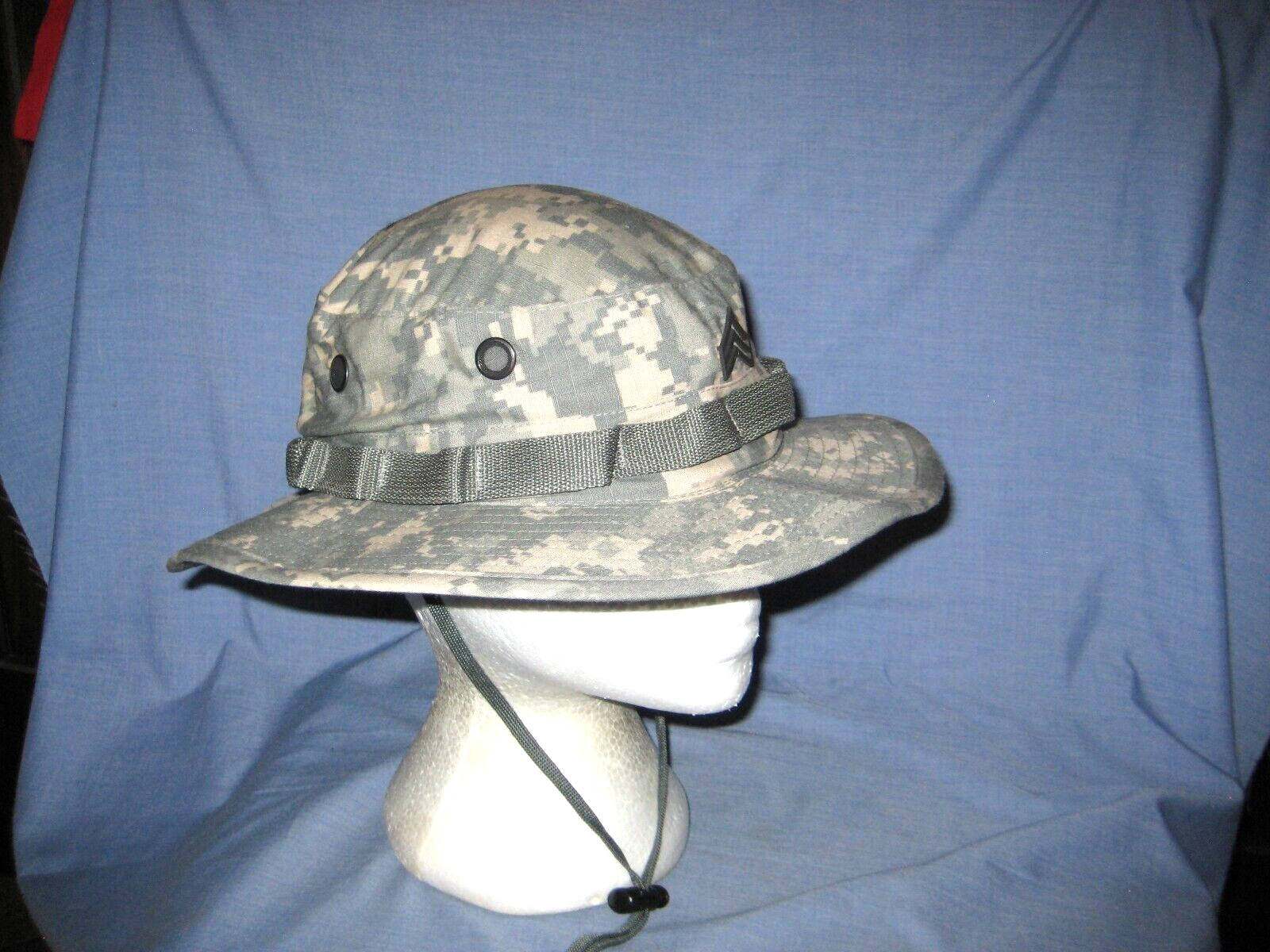 GENUINE GI CAMO MILITARY "BOONIE" HAT, SUN TYPE - SIZE 7 - SGT. E-5