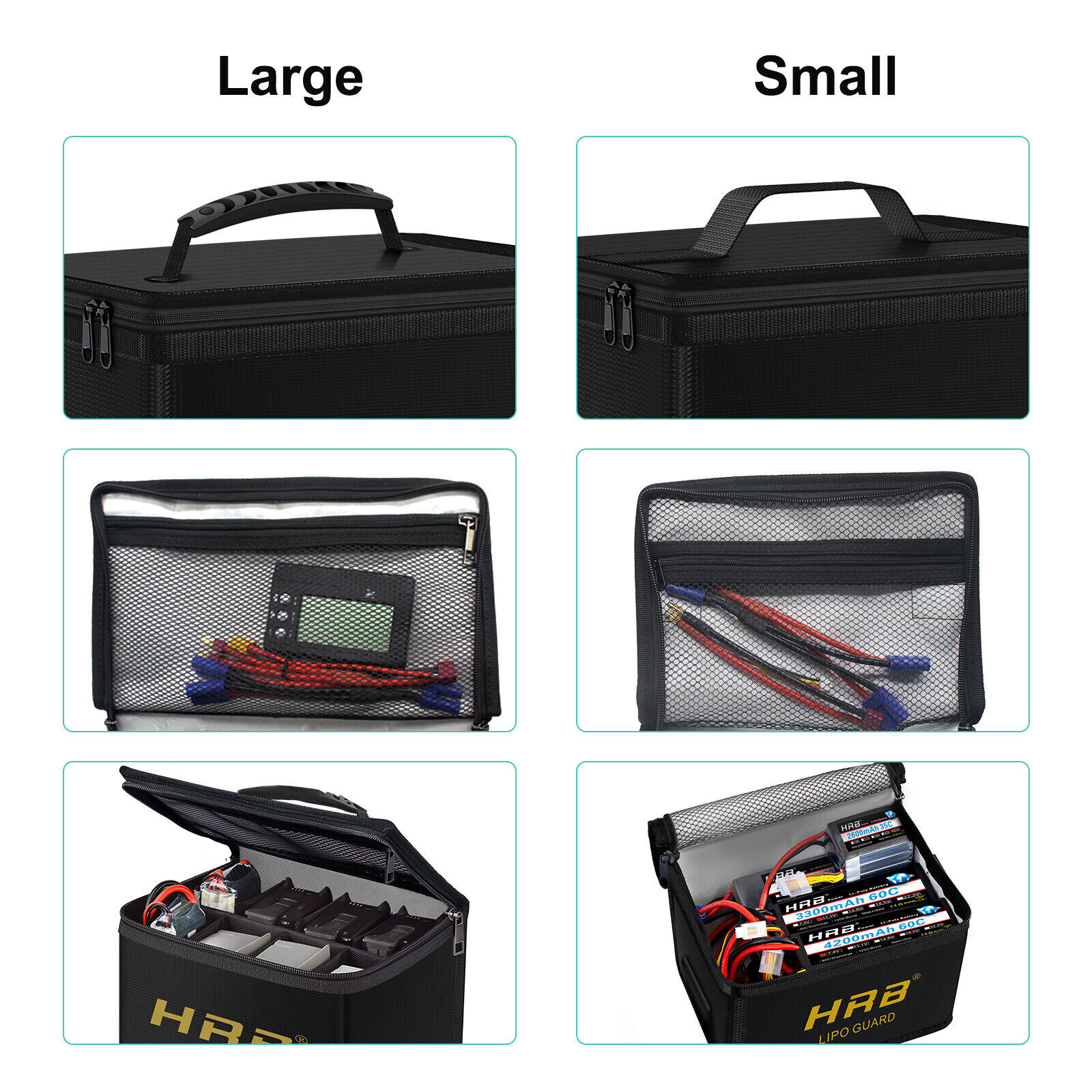 Lipo Battery Safe Bag Fireproof Explosion-Proof RC Charger Storage Carry Case