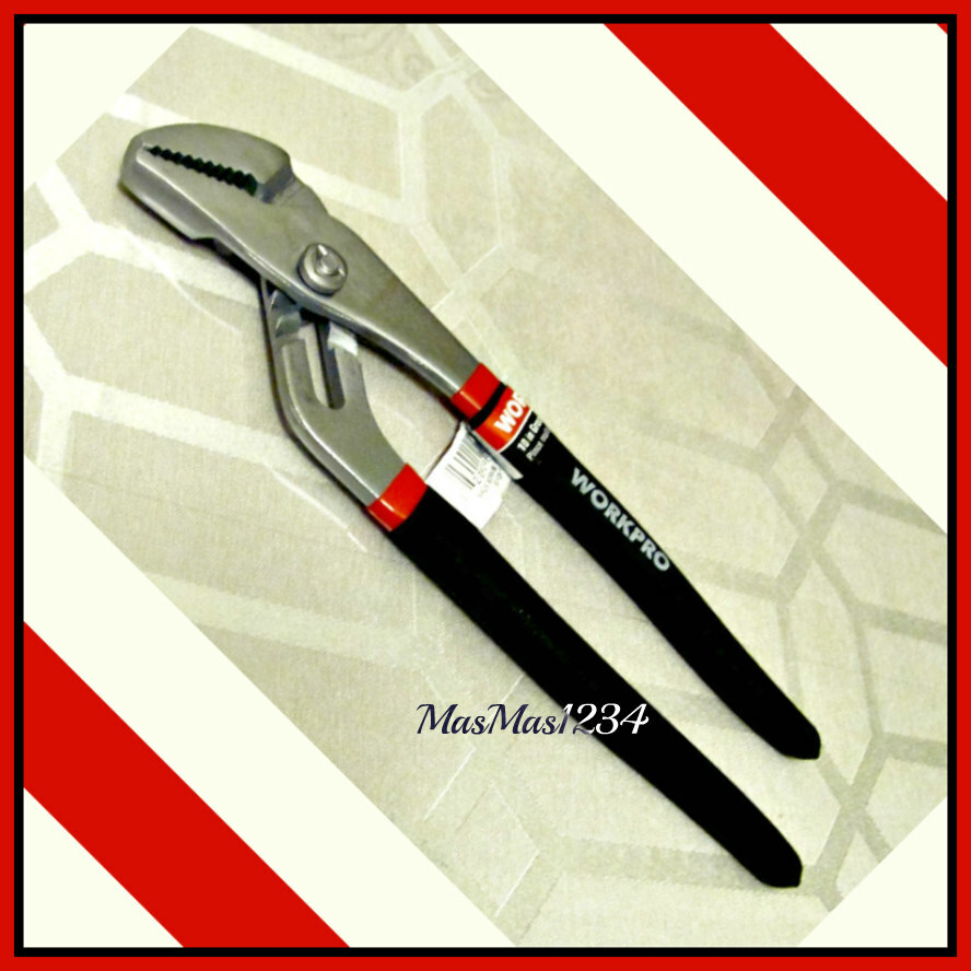 WORKPRO 10 in Groove Joint Pliers - Carbon Steel, Multi-jaw, 5 Adjustment Modes