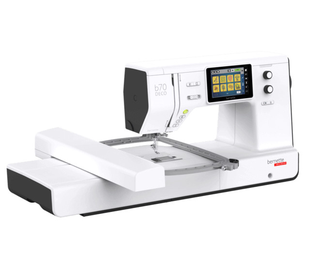 Bernette B70 Deco computerized Embroidery Machine Brand new! w/ support!