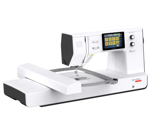 Bernette B70 Deco computerized Embroidery Machine Brand new! w/ support!