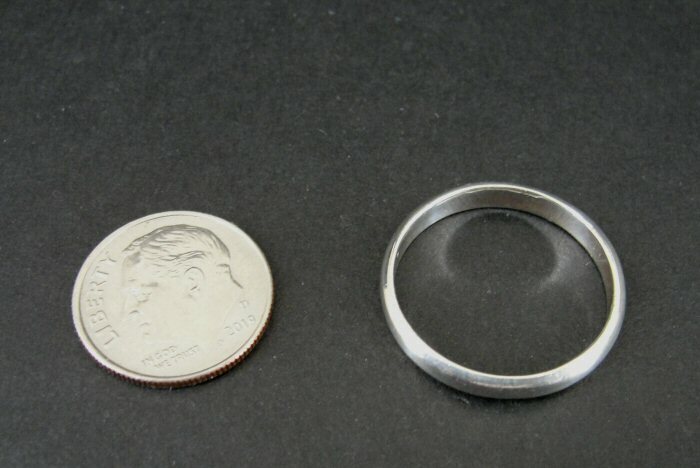Ring Silver Stackable Band Sleek Smooth Sterling 925 Size 9 Band RIng