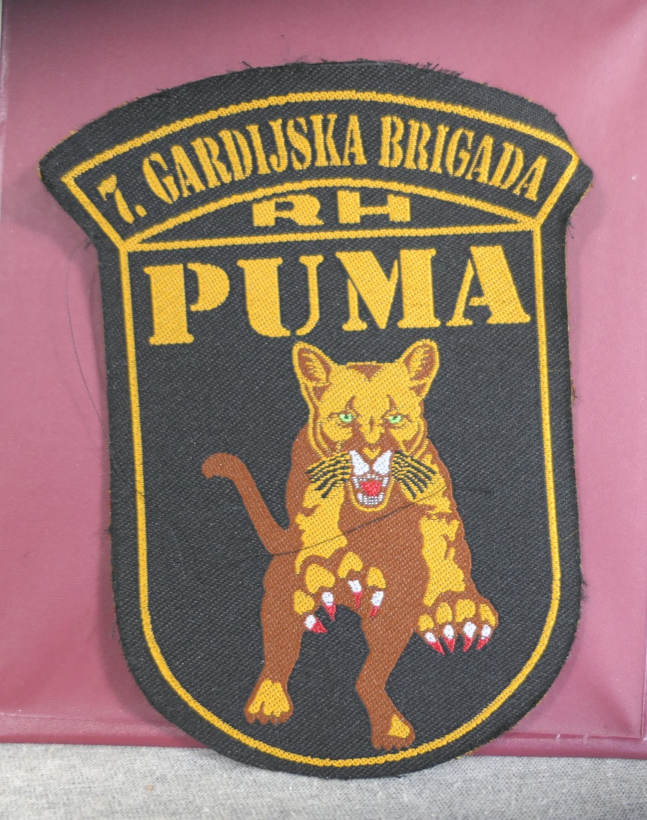 NEW Vintage Croatian Military "7. Gardijska Brigada RH Puma" The Pumas Patch 5"