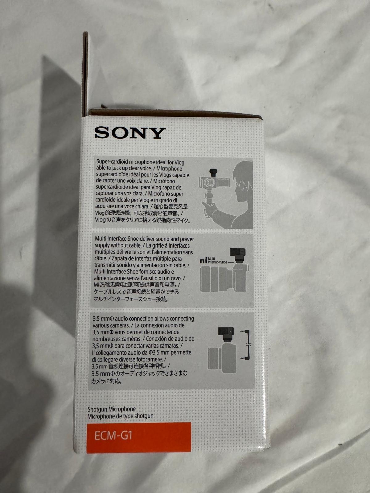 Sony Vlogger Shotgun Microphone ECM-G1, Auxiliary (A2)