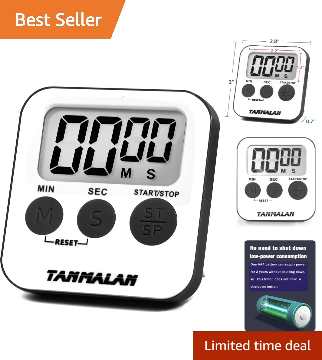 Versatile Kitchen Timer with Auto Memory - Perfect for Cooking & Teaching Needs
