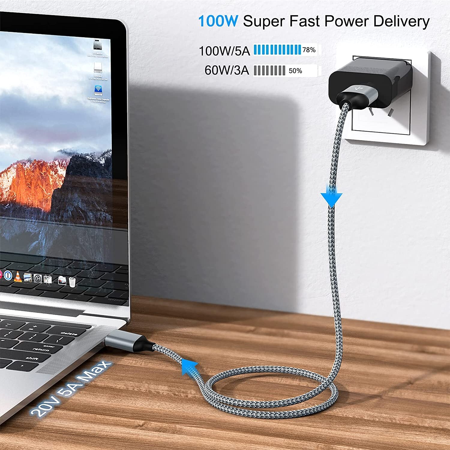 3Pack Braided USB C Type-C Fast Charging Data SYNC Charger Cable Cord 3/6/10FT
