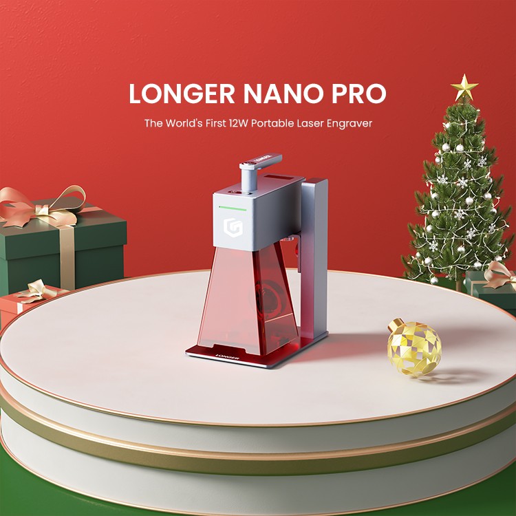LONGER NANO 12W Laser Engraver with Acrylic Cover, DIY Wood Metal Machine