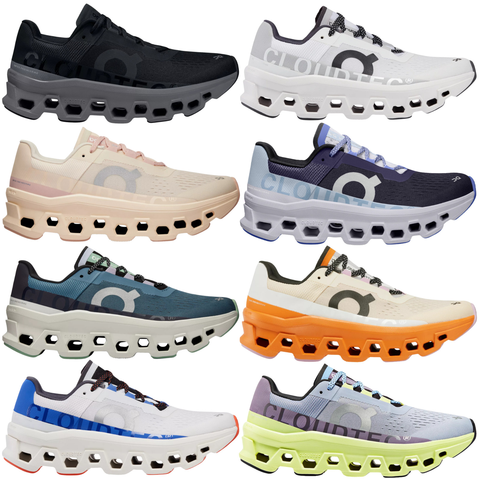 On Cloudmonster Women Running Shoe US Size 6-11 New Colors New in Box Athletic