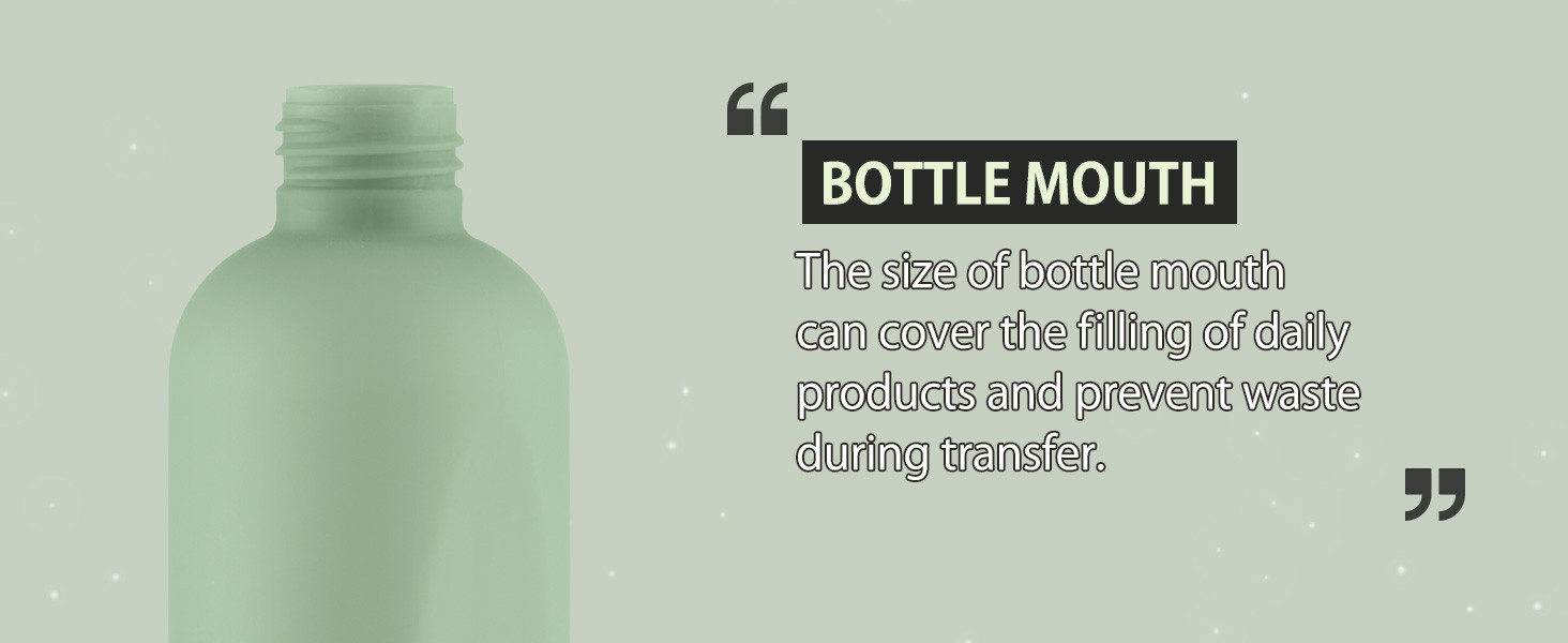 Empty Shampoo Bottles 6.7oz, Green Flip Cap Refillable Plastic, 4 Pack Set |