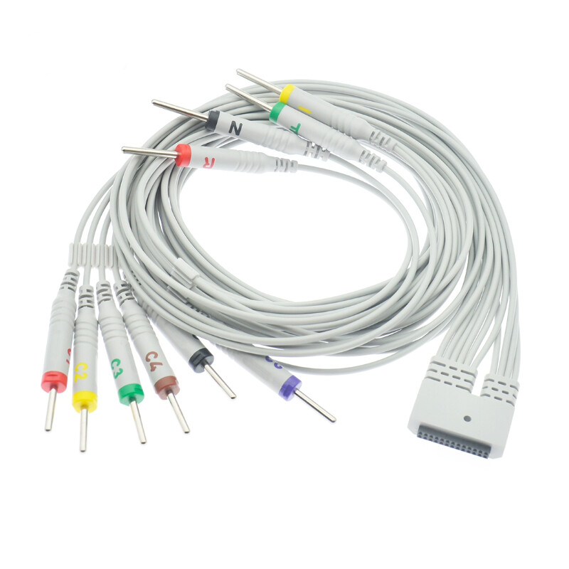 10 Lead EKG ECG Patient Cable, 26pin, DIN 3.0 Leadwires for Medex MECG200 300