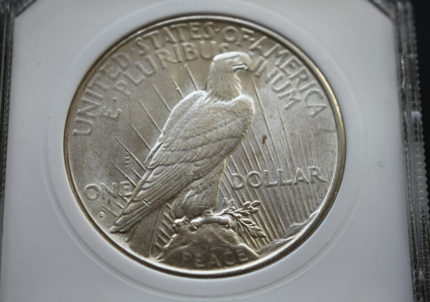 1934 D Peace Silver Dollar PCI Graded MS 63