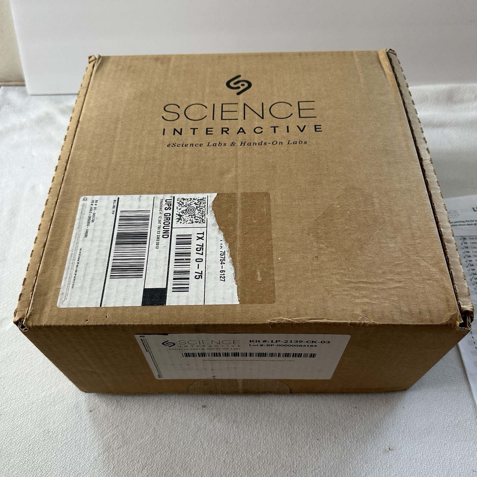 Science Interactive Lab kit #LP-2139- CK-03 Appears Never Used