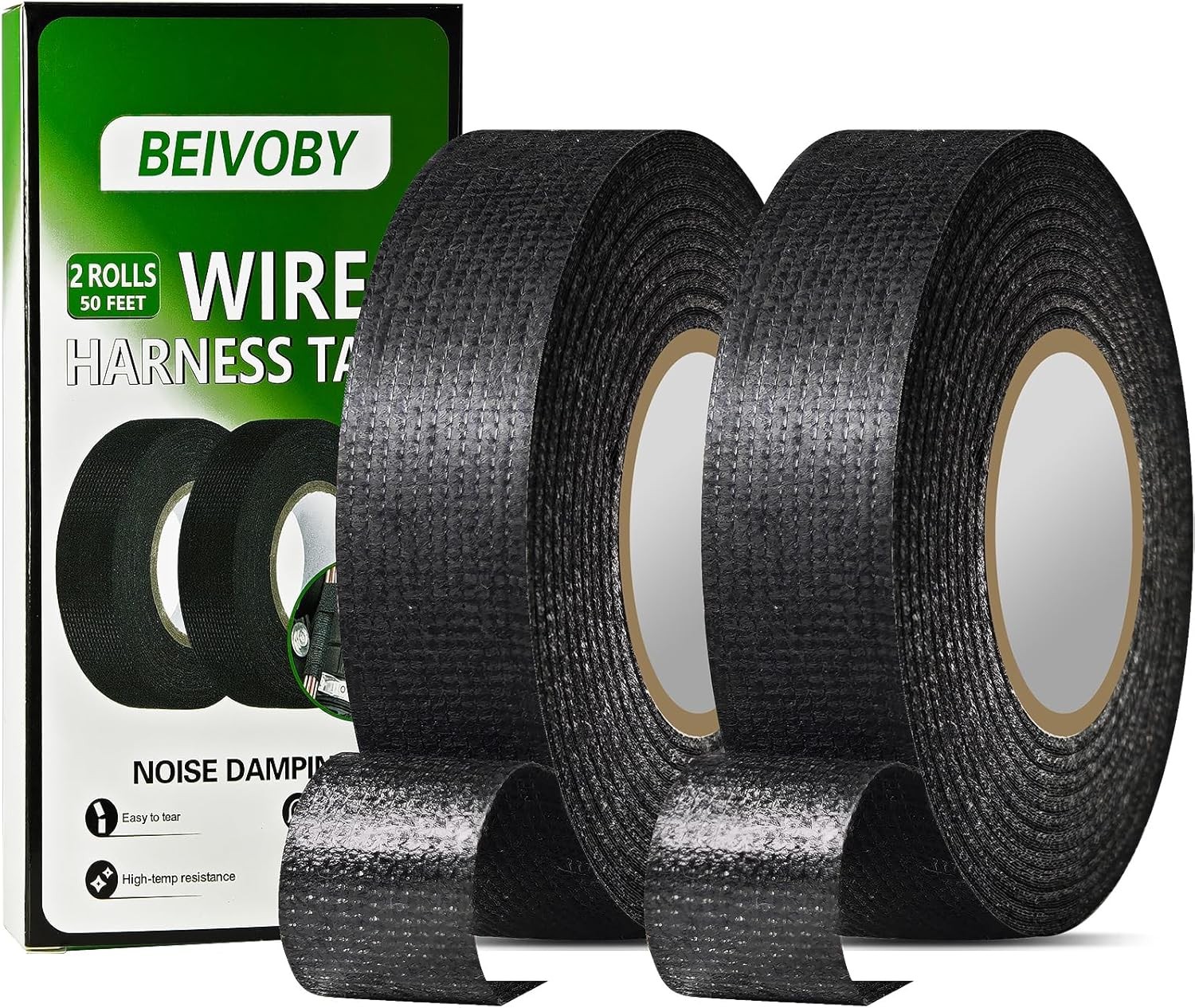 5 Rolls High Temp Wire Harn Tape – OEM-Grade Automotive Cloth Fabric