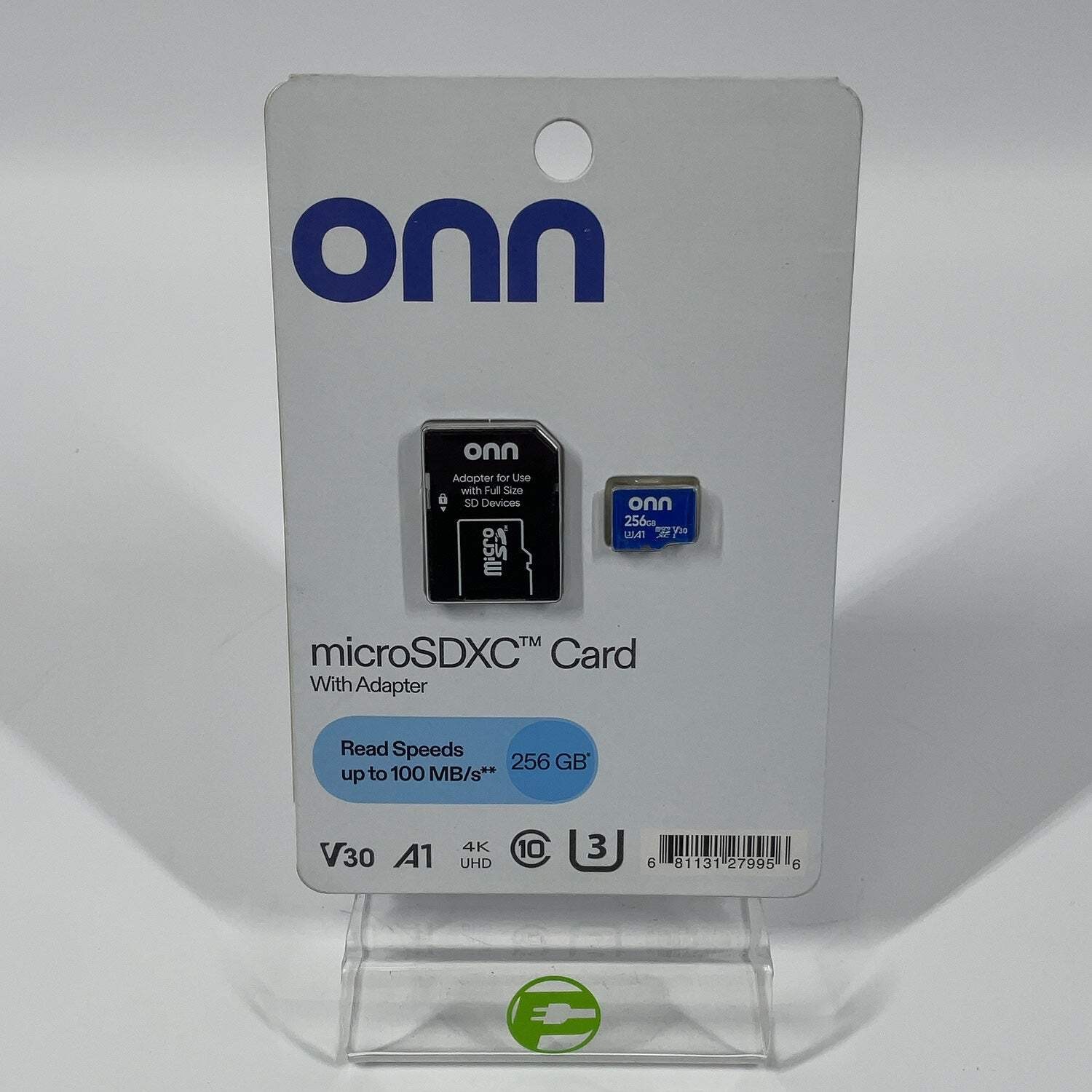 New Onn microSDXC Memory Card with Adapter Class 19, V30, 100MB/s