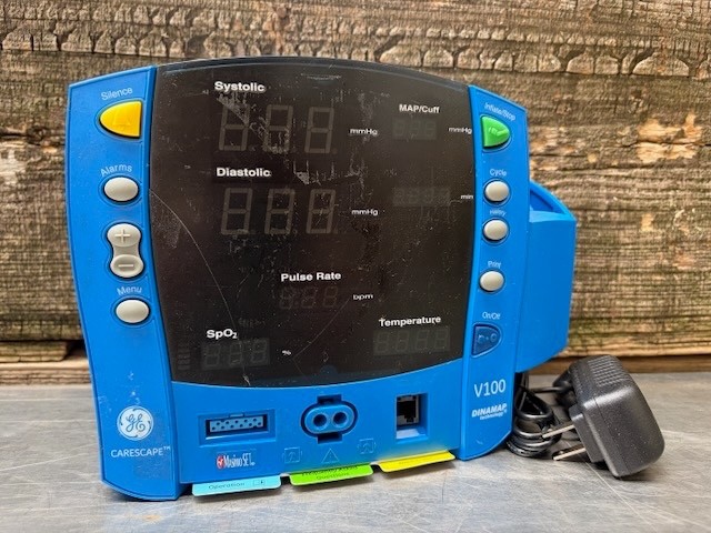 GE Dinamap CareScape V100 Vital Signs Monitor with Power Supply