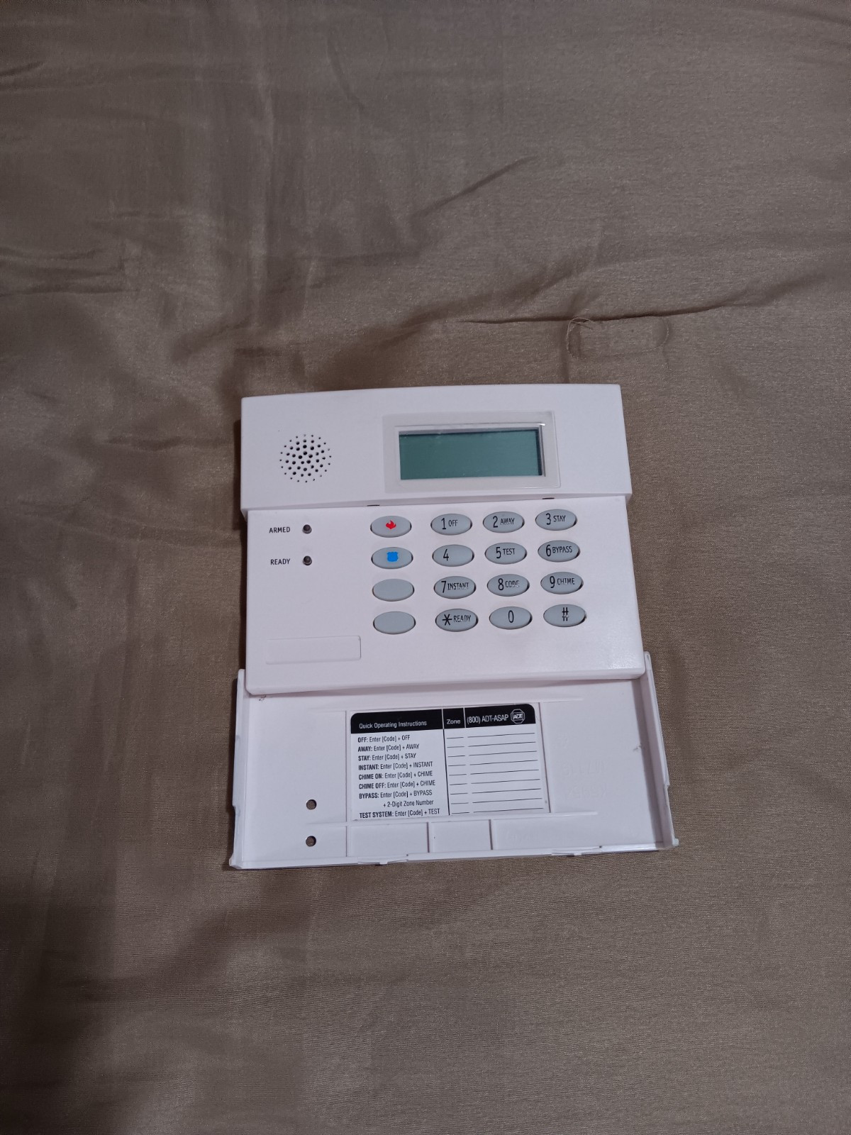 Ademco 6150 LCD Burglar Alarm Keypad  Vista 15 20 Used ADT