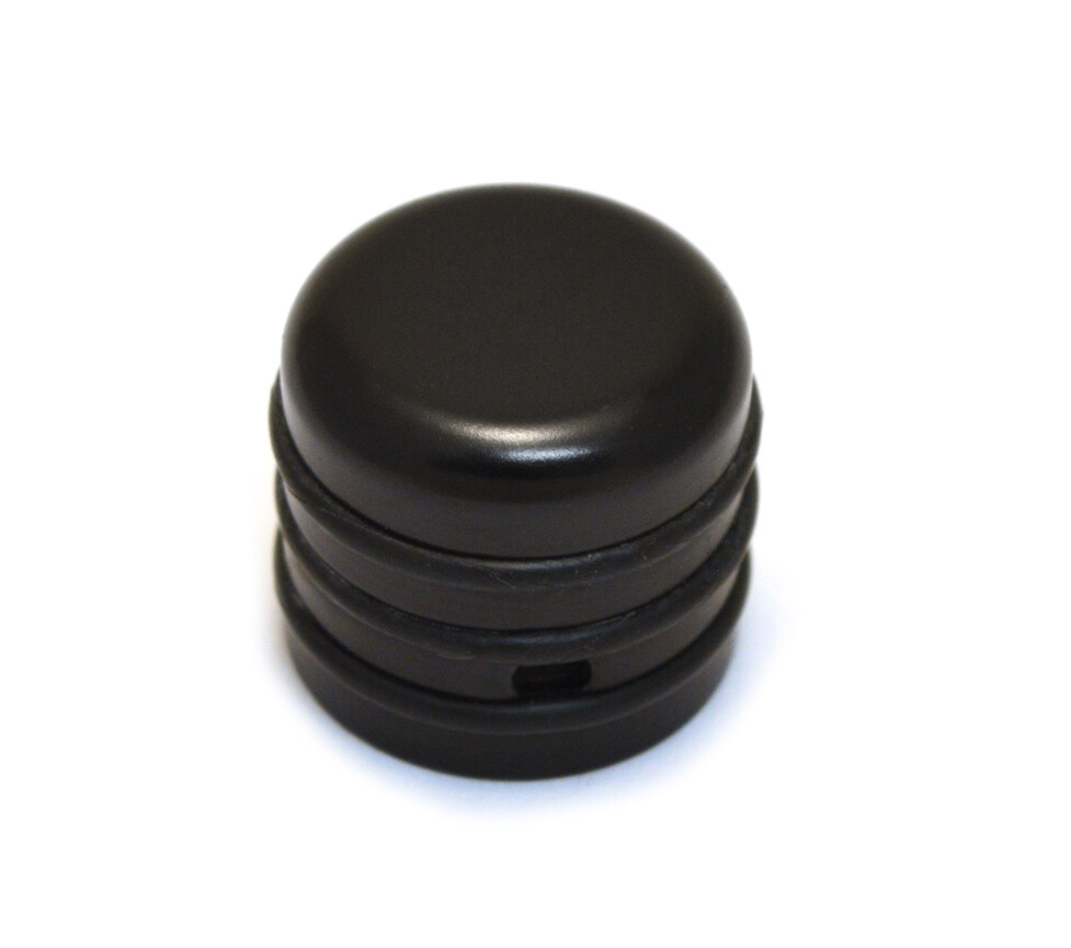 80600B (1) Hipshot O-Ring Black Guitar/Bass Knob 6mm Split Shaft No Slip