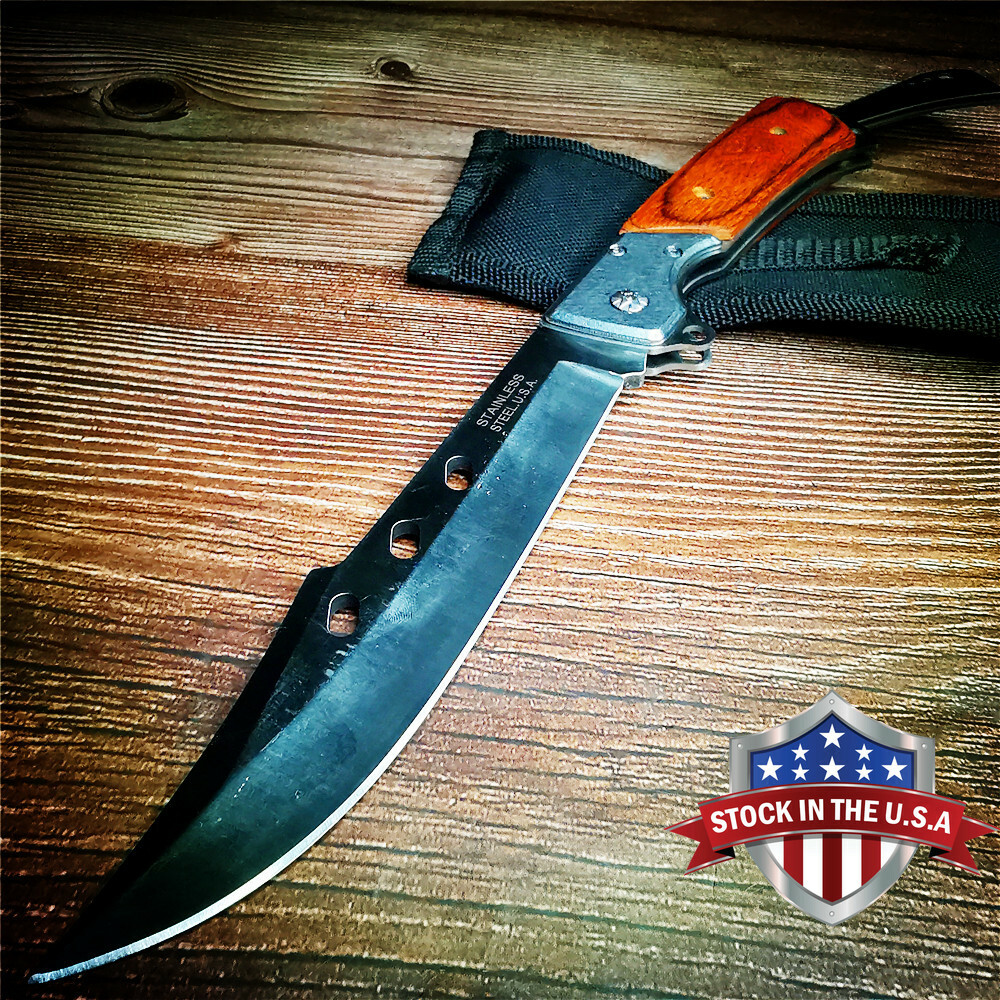 30cm 9CR18 Blade Knives Folding Knife CS Pocket Camping Hunting Survival Knives