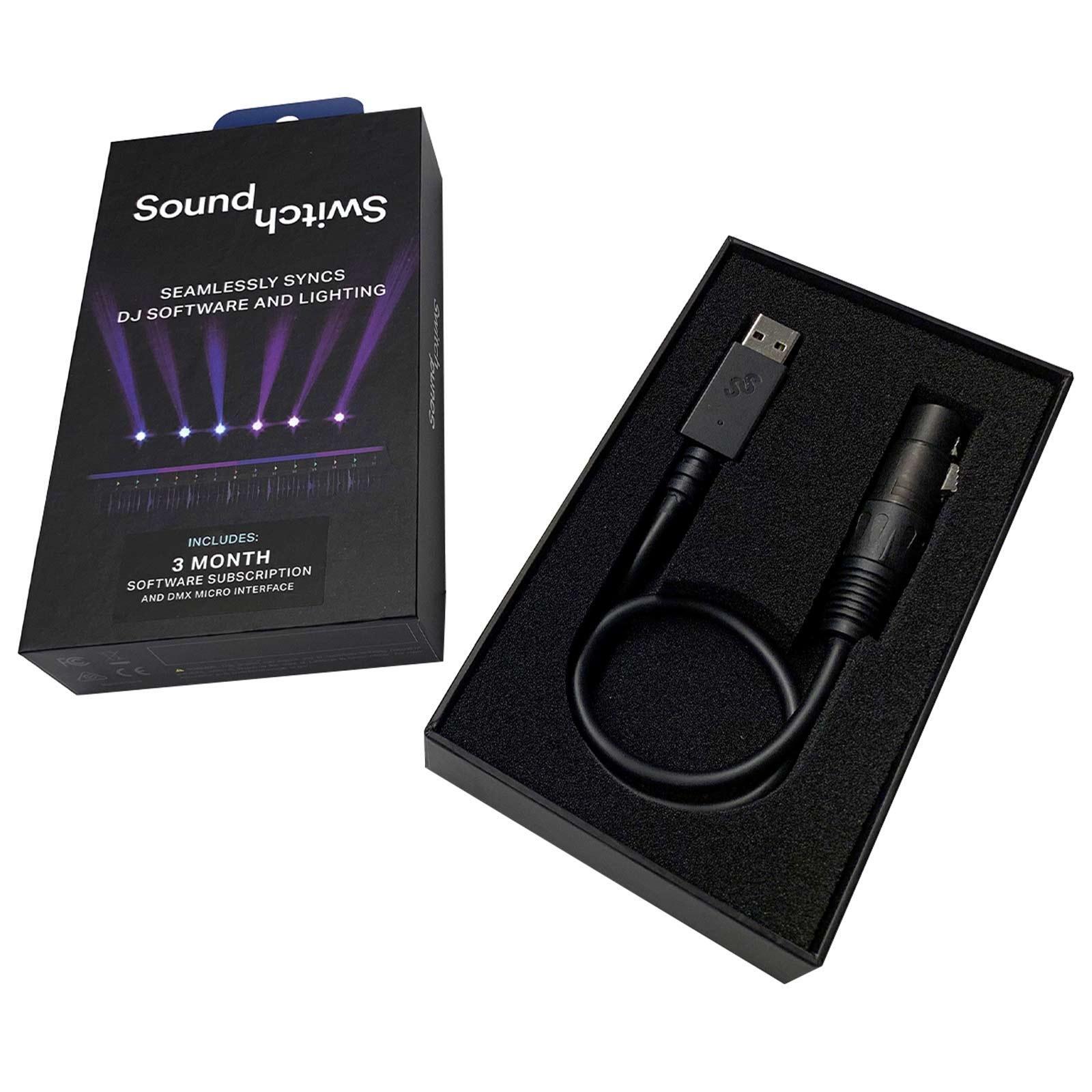 SoundSwitch Micro Interface USB to DMX DJ Stage Lighting Controller with Case