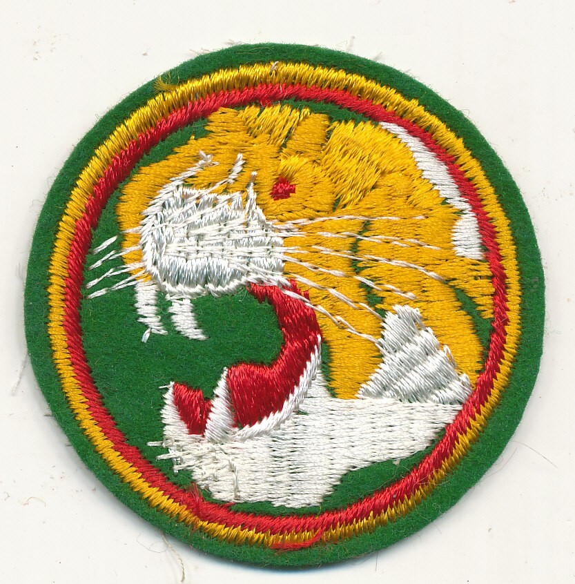 Tiger Division South Korean Army patch Korea War and Vietnam era wool felt