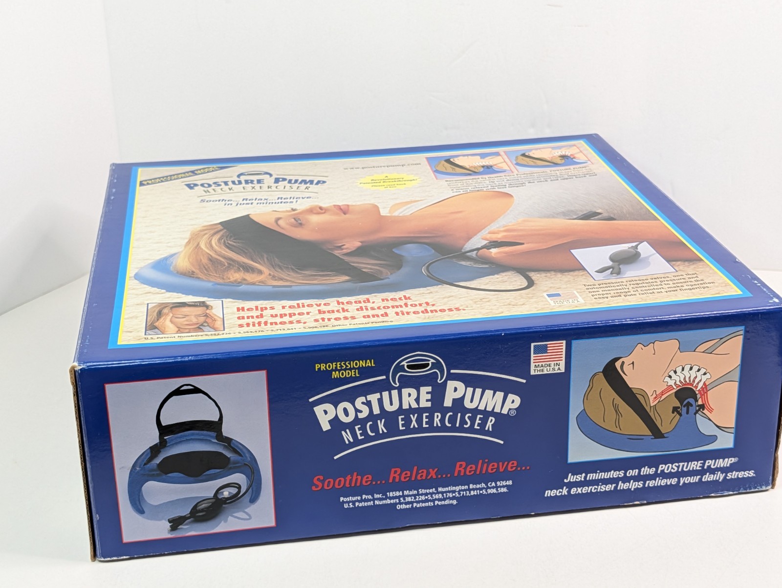 Posture Pump Neck Exerciser Professional Model with Head & Chin Strap
