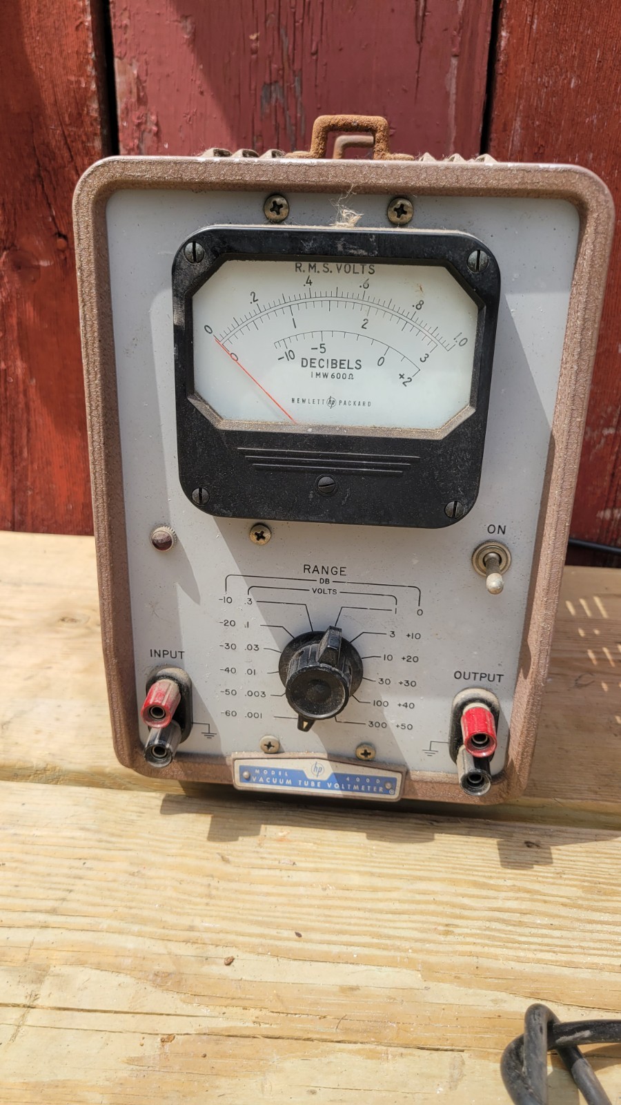 Vtg HP Hewlett Packard Model 400D Vacuum Tube Voltmeter As Is ( NO RETURNS )