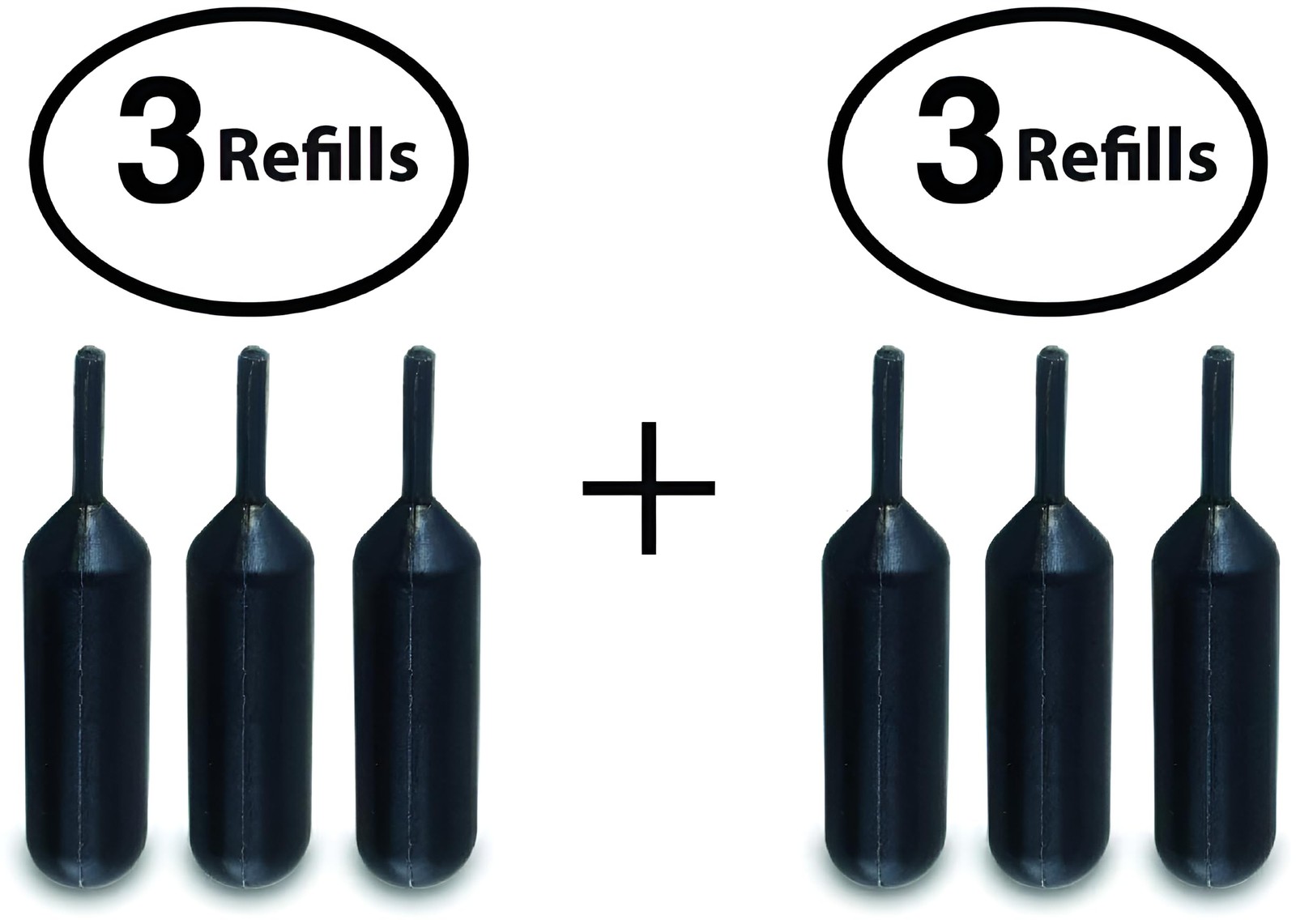 Set of Two- 3-Pack Refills for Confidential Identity Theft Protection Roller ...