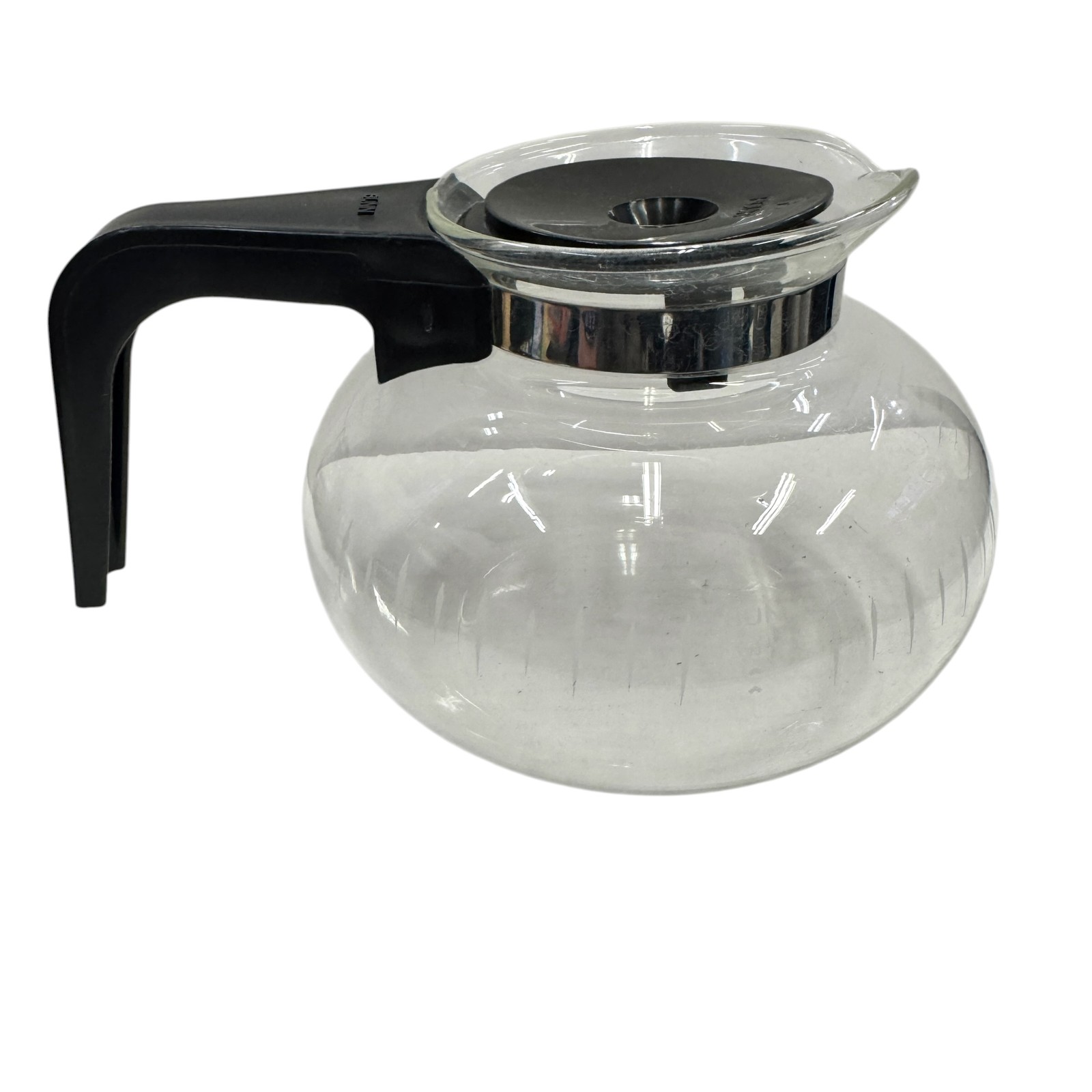 BUNN Universal Glass Coffee Carafe Replacement Pot with Black Handle & Lid