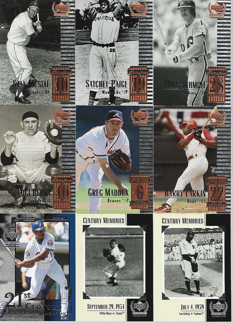 1999 UD CENTURY LEGENDS SINGLES***YOU PICK***