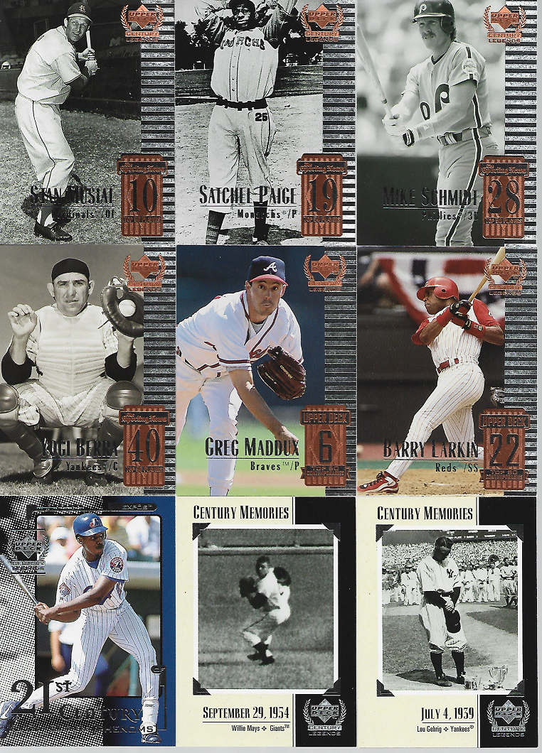 1999 UD CENTURY LEGENDS SINGLES***YOU PICK***