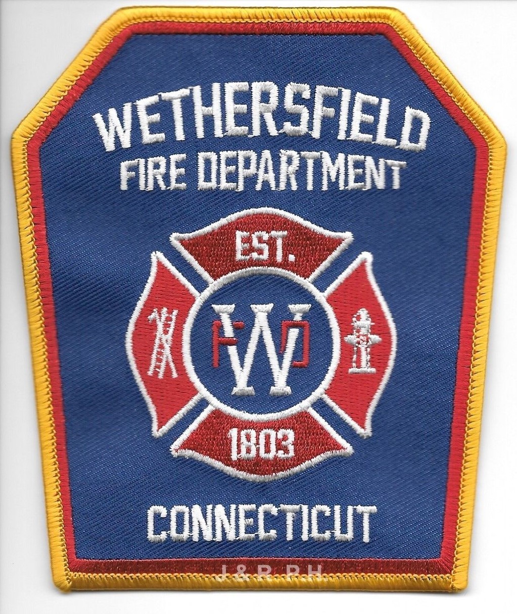 Wethersfield - 1803  Fire Dept., Connecticut  (4.25" x 5" size) fire patch