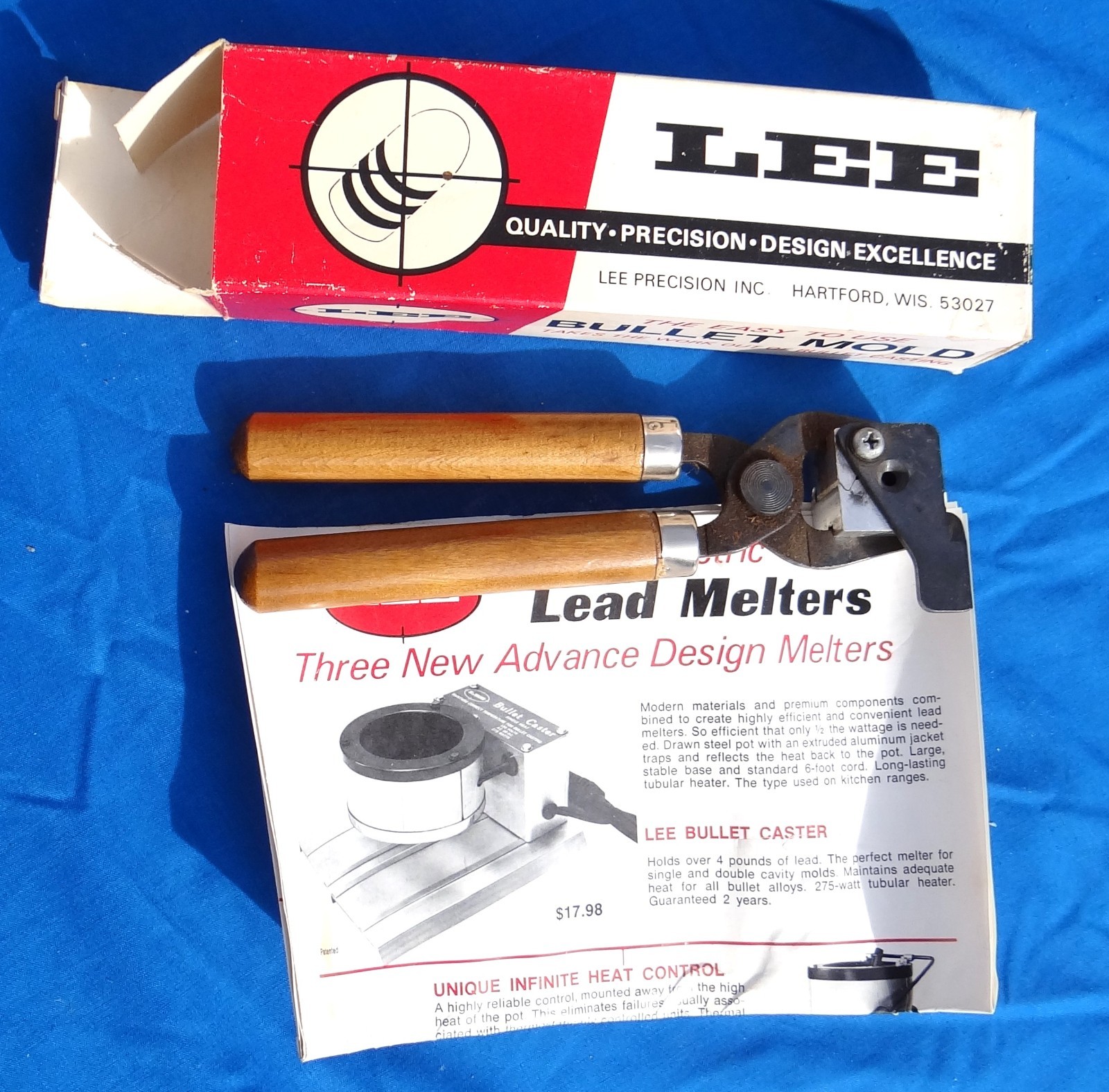 LEE .311 32 Caliber 100gr RN 32-20 32 S&W Single Cavity Aluminum Bullet Mold