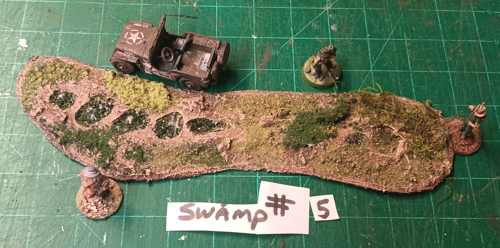 15mm 28mm FOW , Bolt action wargaming Large  Swamp lot of 1 #5