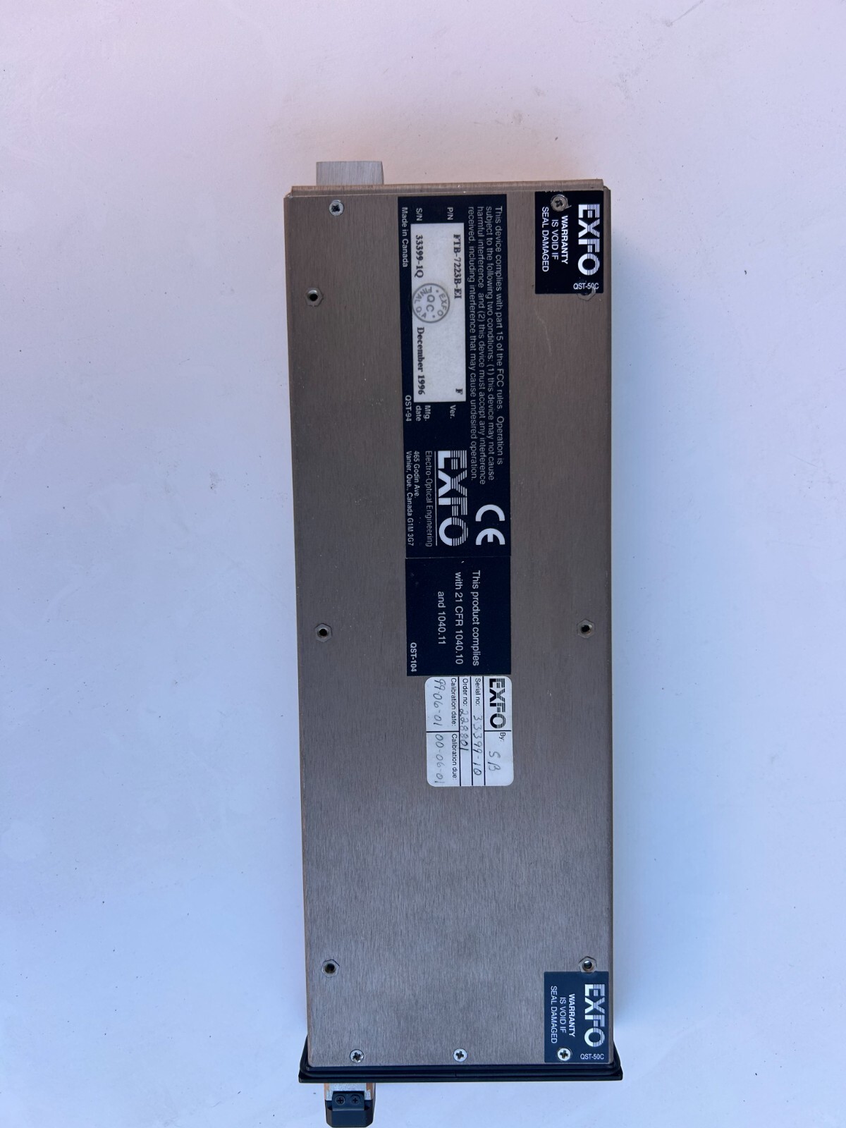 Exfo FTB 7223B EL For Parts Only