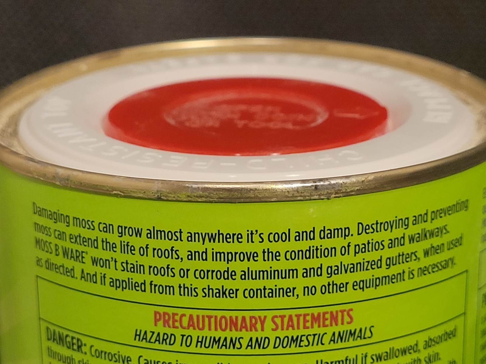 Corry's Moss B Ware, Solid, White, 3 lb Can READ ENTIRE DESCRIPTION