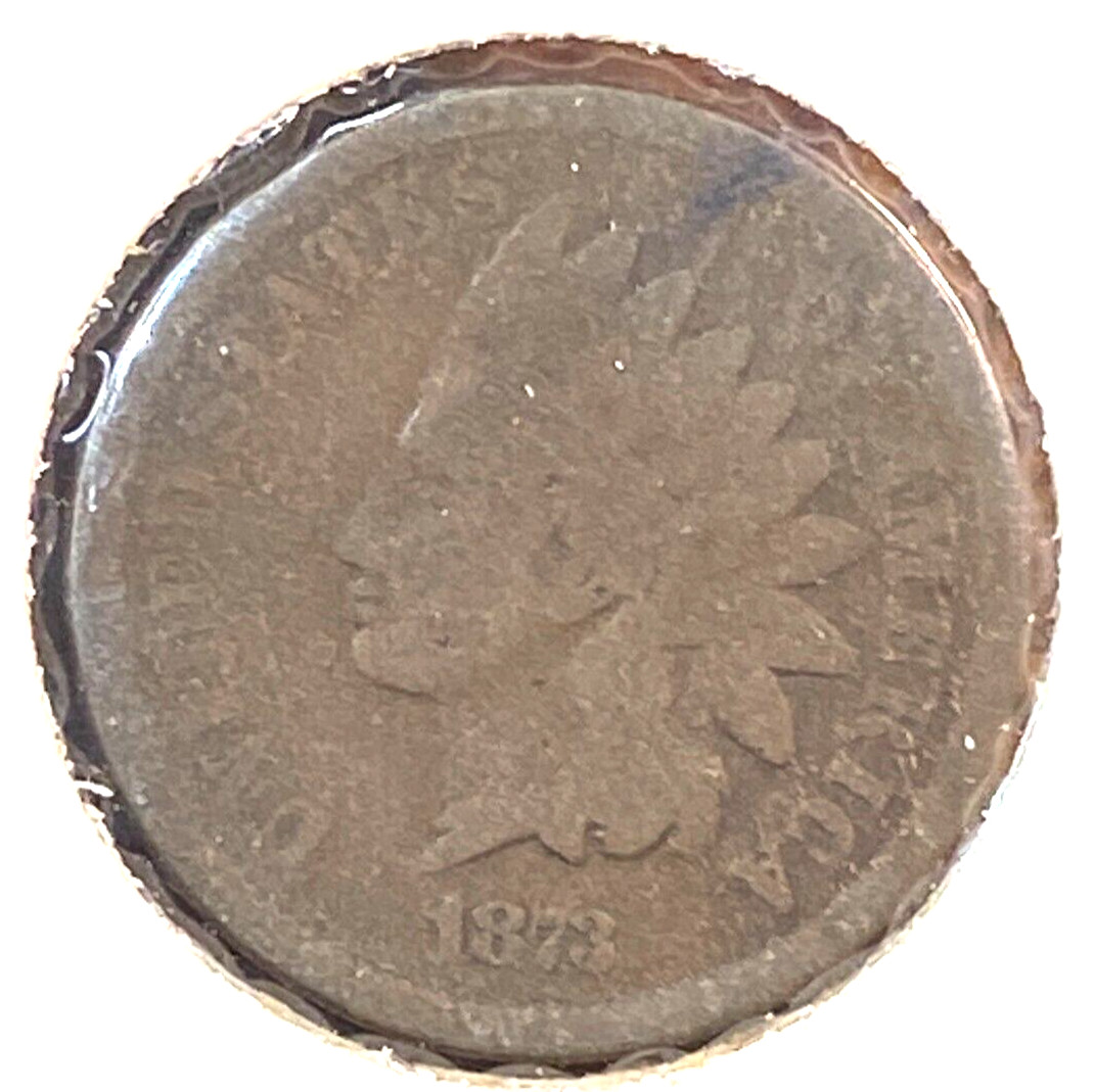 1873 Open 3 Indian Cent Nice Original Good CHRC