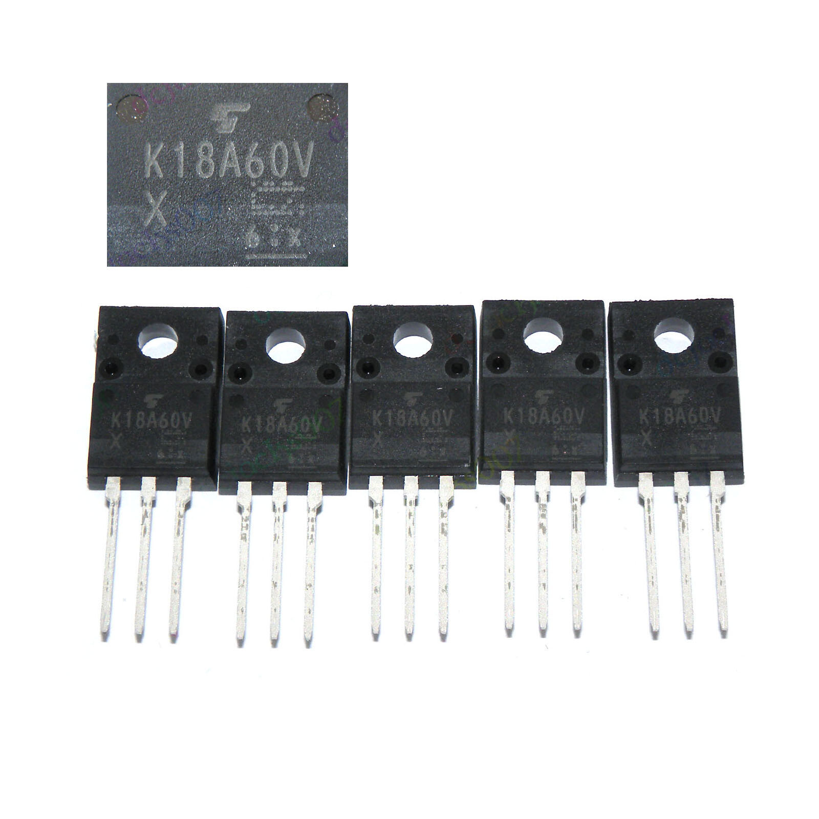 5pcs K18A60V K18A60 TO220F MOSFET 600V 18A TO-220F