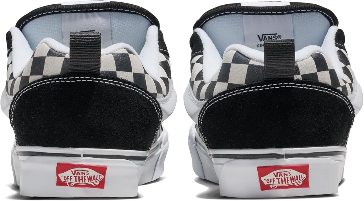 Vans Knu Skool Checkerboard Shoe - Black / White
