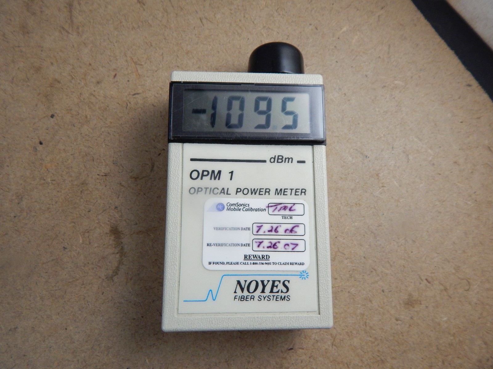 NOYES Fiber Systems OPM 1 Optical Power Meter